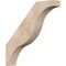 Ekena Millwork 5 1/2"W x 34"D x 34"H Funston Smooth Knee Brace, Douglas Fir BRC06X34X34FST00SDF - alternate 1